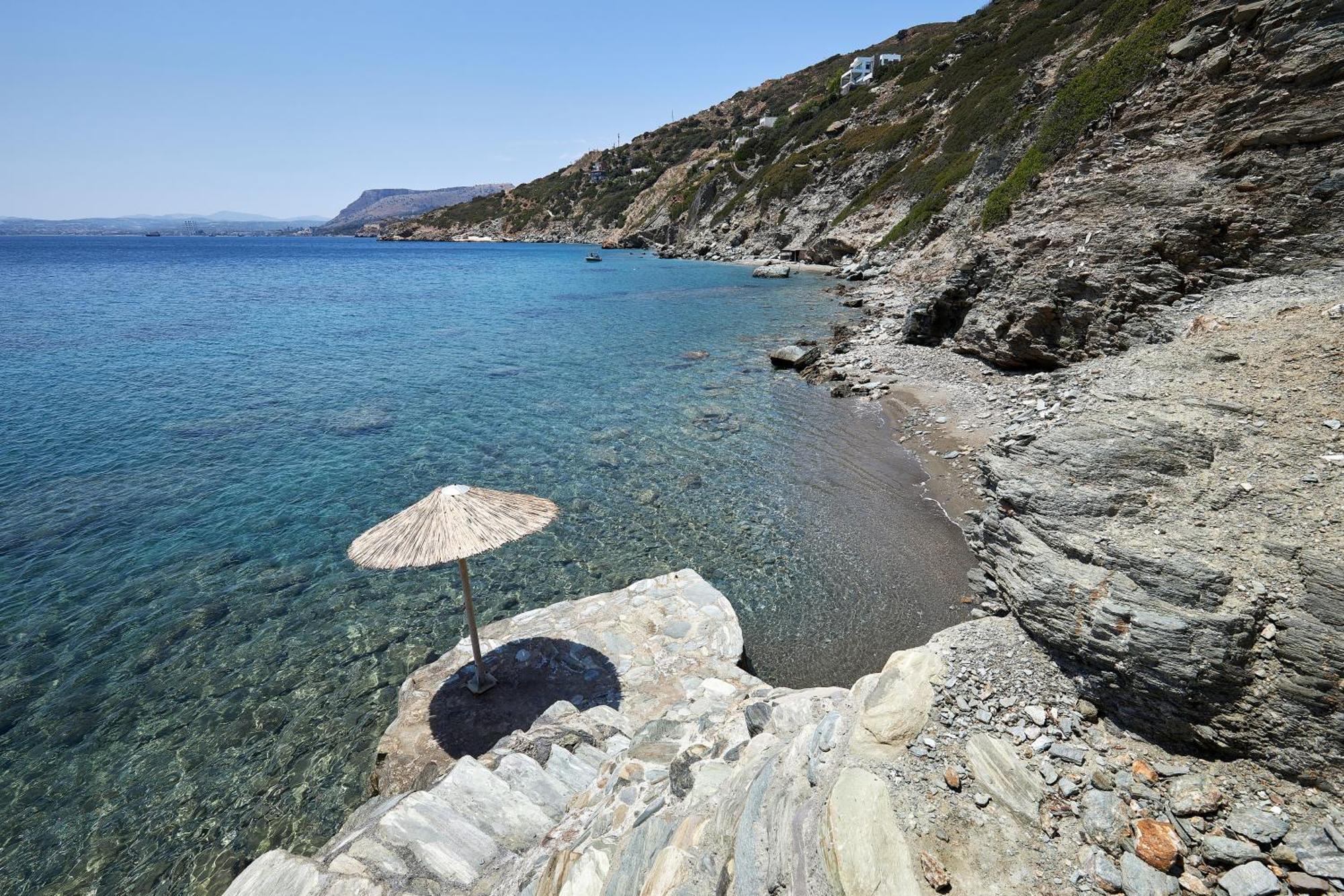 Beachfront Villa In Crete - Epavli Luxury Villa Agia Pelagia Exterior foto