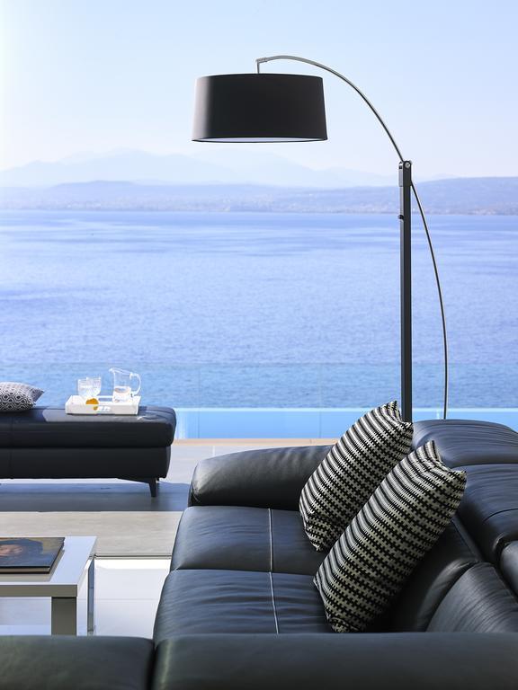 Beachfront Villa In Crete - Epavli Luxury Villa Agia Pelagia Exterior foto