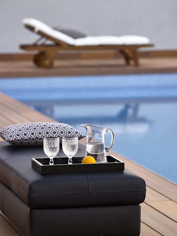 Beachfront Villa In Crete - Epavli Luxury Villa Agia Pelagia Exterior foto